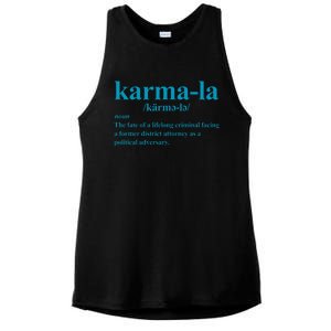 Kamala Karma La Definition Fate Of A Lifelong Criminal Ladies PosiCharge Tri-Blend Wicking Tank