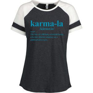 Kamala Karma La Definition Fate Of A Lifelong Criminal Enza Ladies Jersey Colorblock Tee