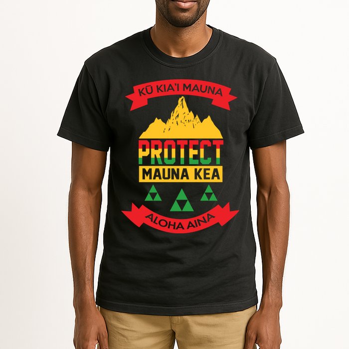 Ku Kia'i Mauna Protect Mauna Kea Aloha Aina Tall T-Shirt