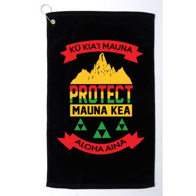 Ku Kia'i Mauna Protect Mauna Kea Aloha Aina Golf Towel