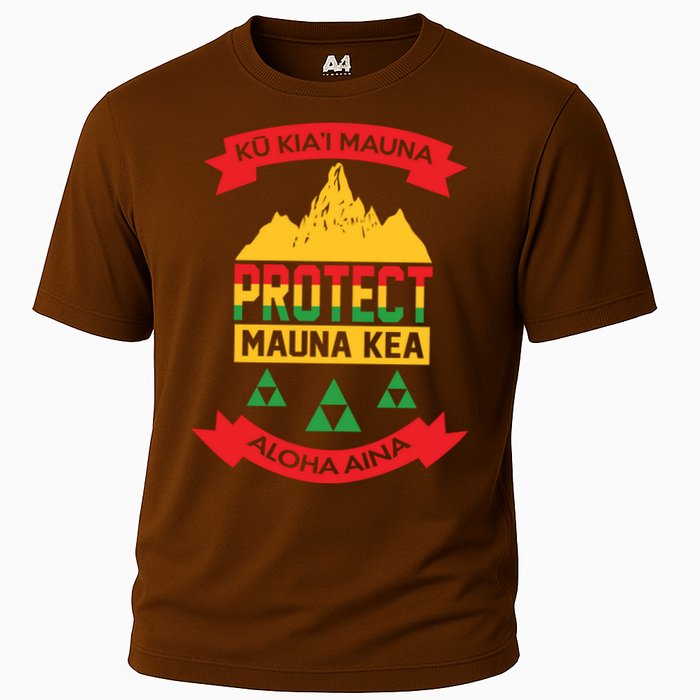 Ku Kia'i Mauna Protect Mauna Kea Aloha Aina Cooling Performance Crew T-Shirt