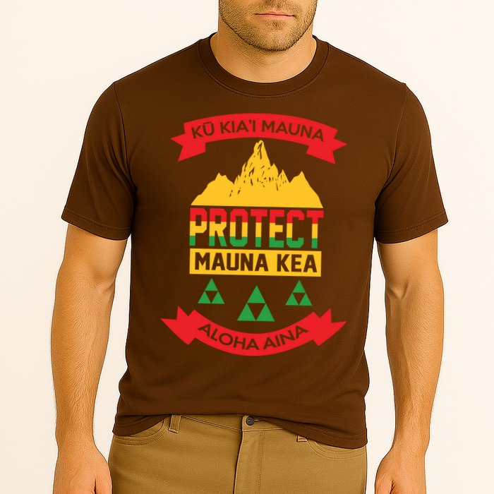 Ku Kia'i Mauna Protect Mauna Kea Aloha Aina Cooling Performance Crew T-Shirt