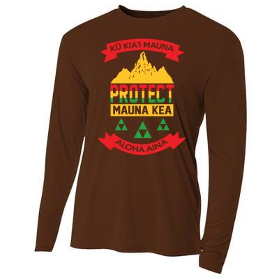 Ku Kia'i Mauna Protect Mauna Kea Aloha Aina Cooling Performance Long Sleeve Crew