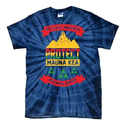 Ku Kia'i Mauna Protect Mauna Kea Aloha Aina Tie-Dye T-Shirt