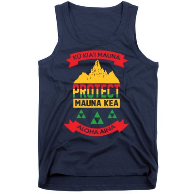 Ku Kia'i Mauna Protect Mauna Kea Aloha Aina Tank Top