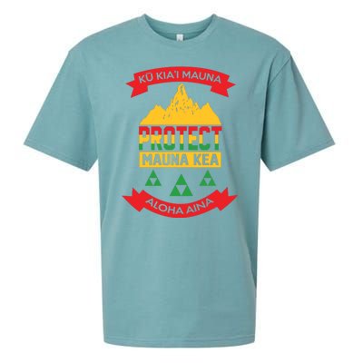 Ku Kia'i Mauna Protect Mauna Kea Aloha Aina Sueded Cloud Jersey T-Shirt