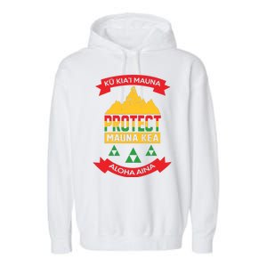 Ku Kia'i Mauna Protect Mauna Kea Aloha Aina Garment-Dyed Fleece Hoodie