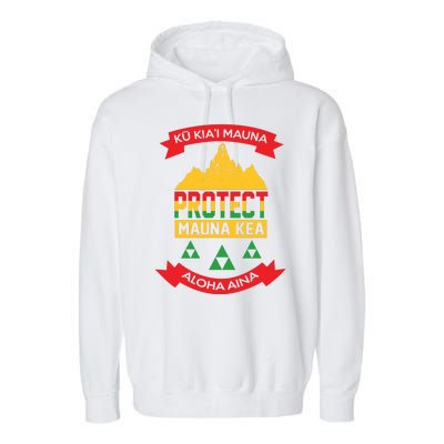 Ku Kia'i Mauna Protect Mauna Kea Aloha Aina Garment-Dyed Fleece Hoodie