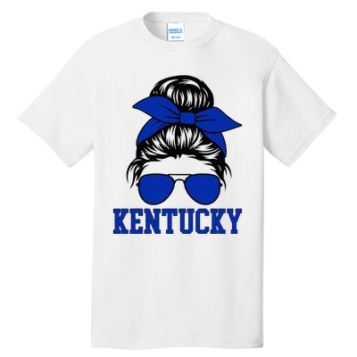 Kentucky Ky Messy Bun Varsity Tall T-Shirt