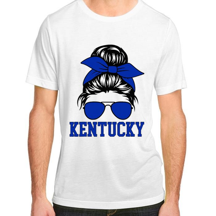 Kentucky Ky Messy Bun Varsity Adult ChromaSoft Performance T-Shirt