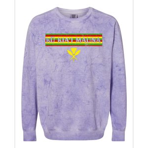 Ku Kiai Mauna Kanaka Maoli Kea Protect Defend Hawaii Colorblast Crewneck Sweatshirt