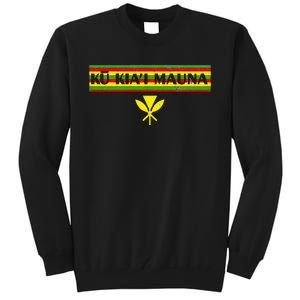 Ku Kiai Mauna Kanaka Maoli Kea Protect Defend Hawaii Tall Sweatshirt