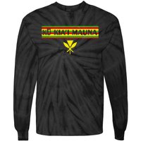 Ku Kiai Mauna Kanaka Maoli Kea Protect Defend Hawaii Tie-Dye Long Sleeve Shirt