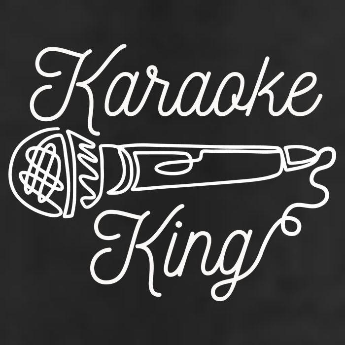 Karaoke King Microphone Musical 7 Panel Mesh Trucker Snapback Hat