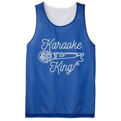 Karaoke King Microphone Musical Mesh Reversible Basketball Jersey Tank
