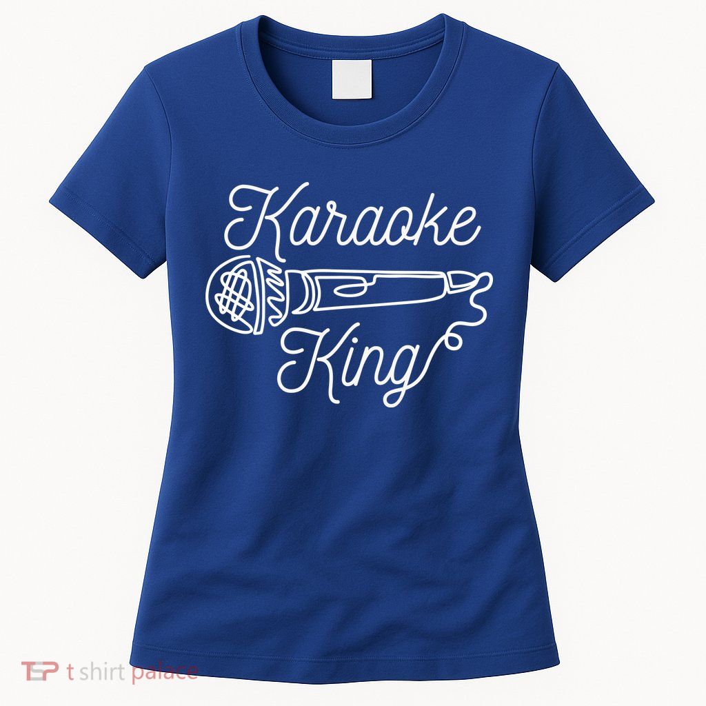 Karaoke King Microphone Musical Women's T-Shirt