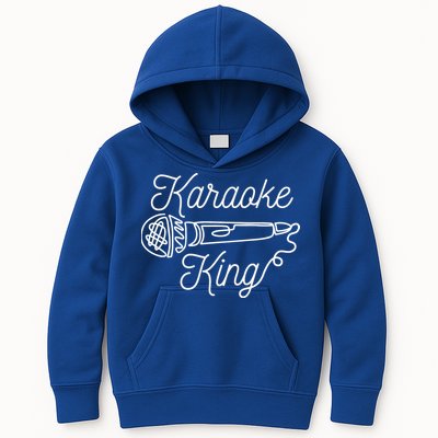 Karaoke King Microphone Musical Kids Hoodie