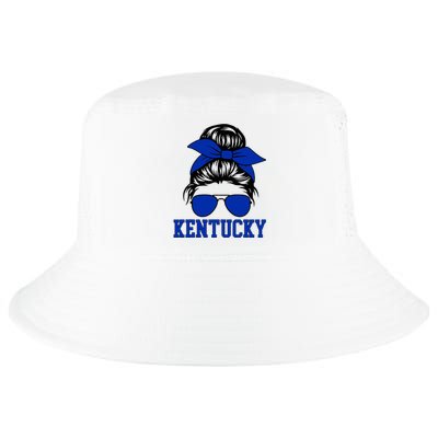 Kentucky Ky Messy Bun Varsity Vintage Sports Cool Comfort Performance Bucket Hat