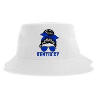 Kentucky Ky Messy Bun Varsity Vintage Sports Sustainable Bucket Hat