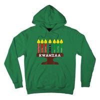 Kwanzaa Kinara Mishumaa With 7 Principles Tall Hoodie