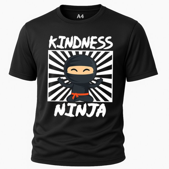 Kids Kindness Ninja Anti Bullying Gift Orange Unity Day Cooling Performance Crew T-Shirt