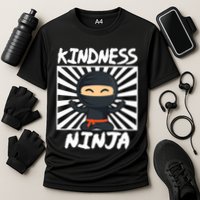 Kids Kindness Ninja Anti Bullying Gift Orange Unity Day Cooling Performance Crew T-Shirt
