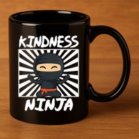 Kids Kindness Ninja Anti Bullying Gift Orange Unity Day 11oz C Handle Ceramic Mug