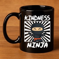 Kids Kindness Ninja Anti Bullying Gift Orange Unity Day 11oz C Handle Ceramic Mug