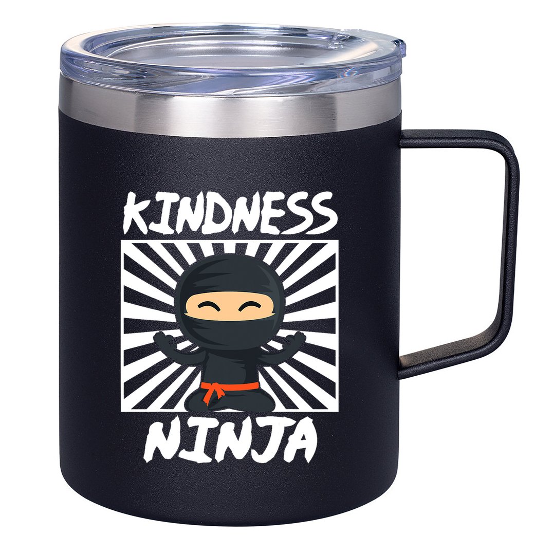 Kids Kindness Ninja Anti Bullying Gift Orange Unity Day 12oz Stainless Steel Coffee Mug