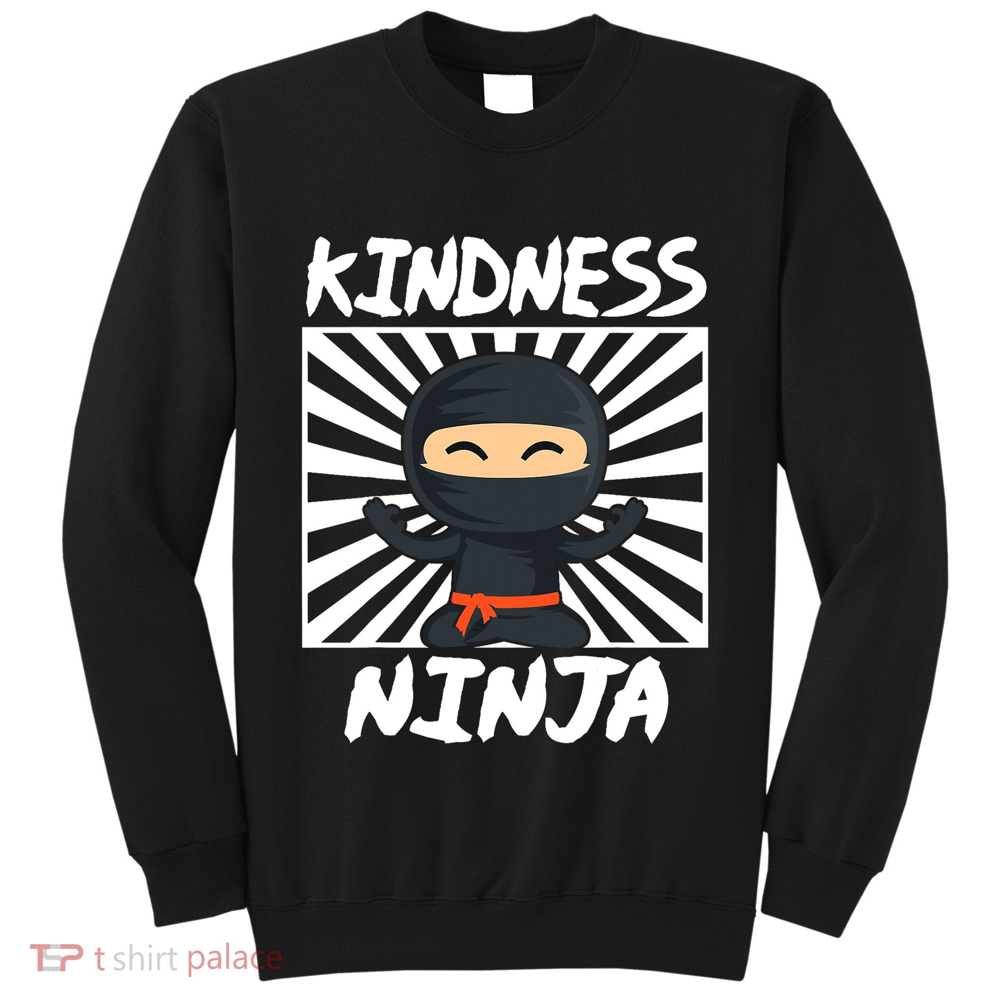 Kids Kindness Ninja Anti Bullying Gift Orange Unity Day Tall Sweatshirt