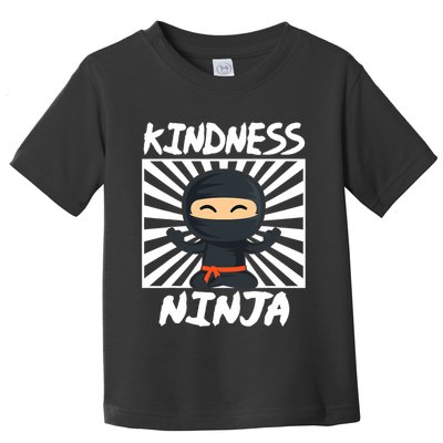 Kids Kindness Ninja Anti Bullying Gift Orange Unity Day Toddler T-Shirt