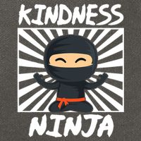 Kids Kindness Ninja Anti Bullying Gift Orange Unity Day Cotton Canvas Backpack