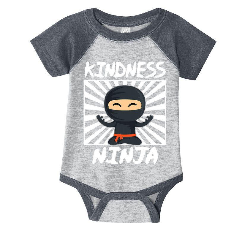 Kids Kindness Ninja Anti Bullying Gift Orange Unity Day Infant Baby Jersey Bodysuit