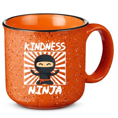 Kids Kindness Ninja Anti Bullying Gift Orange Unity Day 15oz Campfire Ceramic Mug