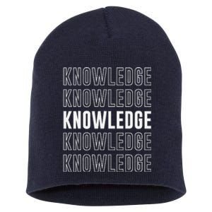 Knowledge Short Acrylic Beanie