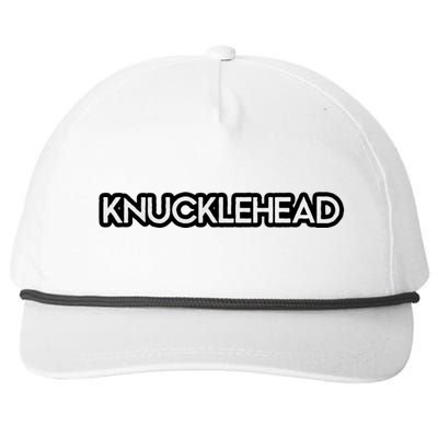 Knucklehead Snapback Five-Panel Rope Hat