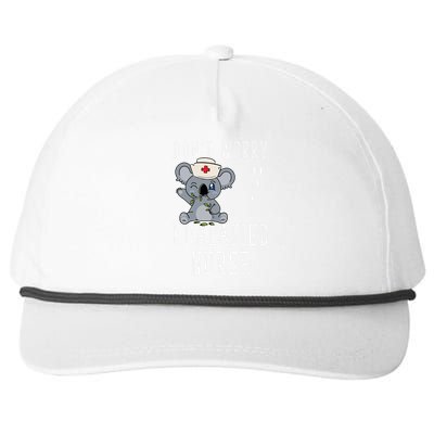 Koala Koalafied Nursing Qualified Nurse Funny Nurse Pets Meaningful Gift Snapback Five-Panel Rope Hat