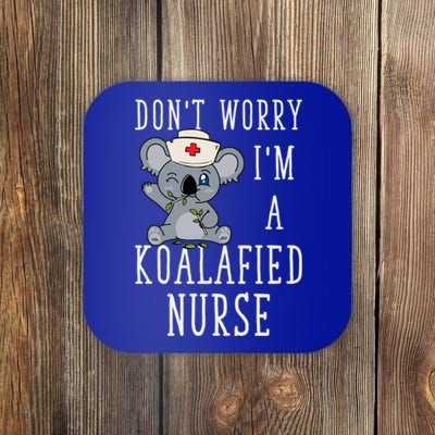 Koala Koalafied Nursing Qualified Nurse Funny Nurse Pets Meaningful Gift Coaster