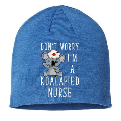 Koala Koalafied Nursing Qualified Nurse Funny Nurse Pets Meaningful Gift Sustainable Beanie