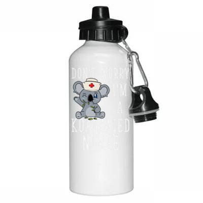 Koala Koalafied Nursing Qualified Nurse Funny Nurse Pets Meaningful Gift Aluminum Water Bottle