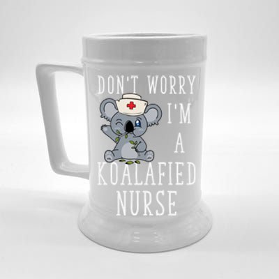 Koala Koalafied Nursing Qualified Nurse Funny Nurse Pets Meaningful Gift Beer Stein