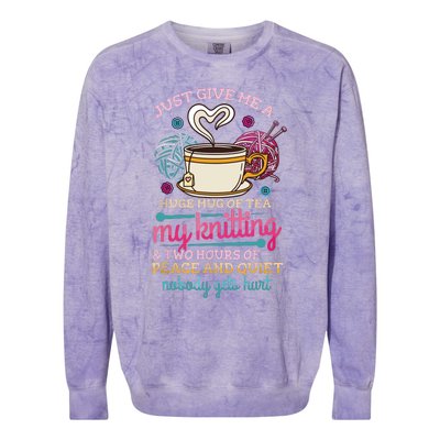 Knitting Colorblast Crewneck Sweatshirt