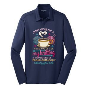 Knitting Silk Touch Performance Long Sleeve Polo