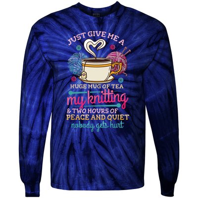 Knitting Tie-Dye Long Sleeve Shirt