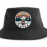 Kayak Kayaker Never Underestimate An Old With A Kayak Gift Sustainable Bucket Hat