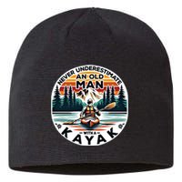 Kayak Kayaker Never Underestimate An Old With A Kayak Gift Sustainable Beanie