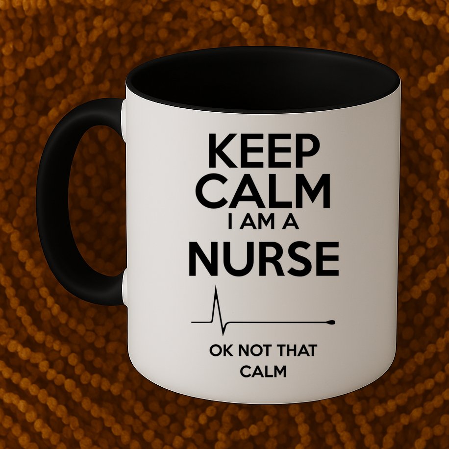 Keep Calm IM A Nurse Ok Not That Calm Mug