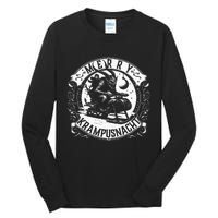 Krampusnacht Krampus On A Snowmobile Tall Long Sleeve T-Shirt