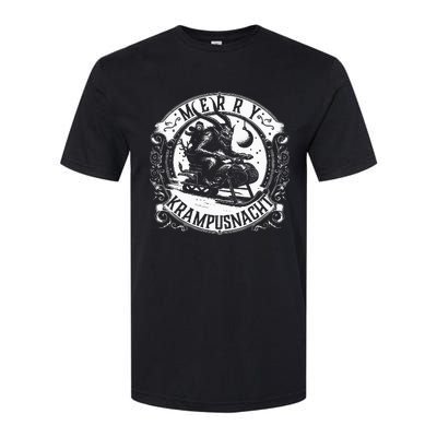 Krampusnacht Krampus On A Snowmobile Softstyle® CVC T-Shirt