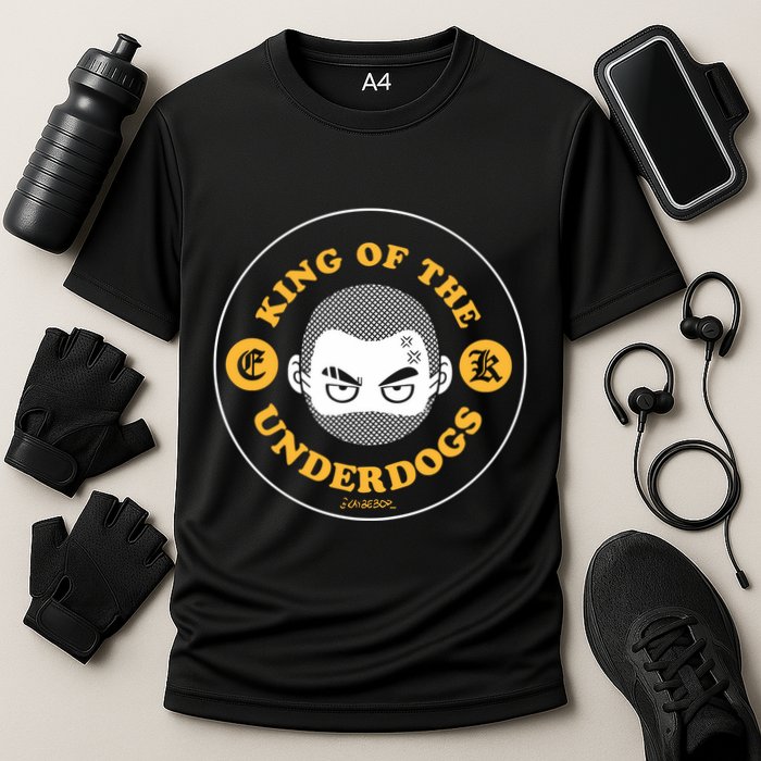 Kaybebop King Of The Underdogs Cooling Performance Crew T-Shirt